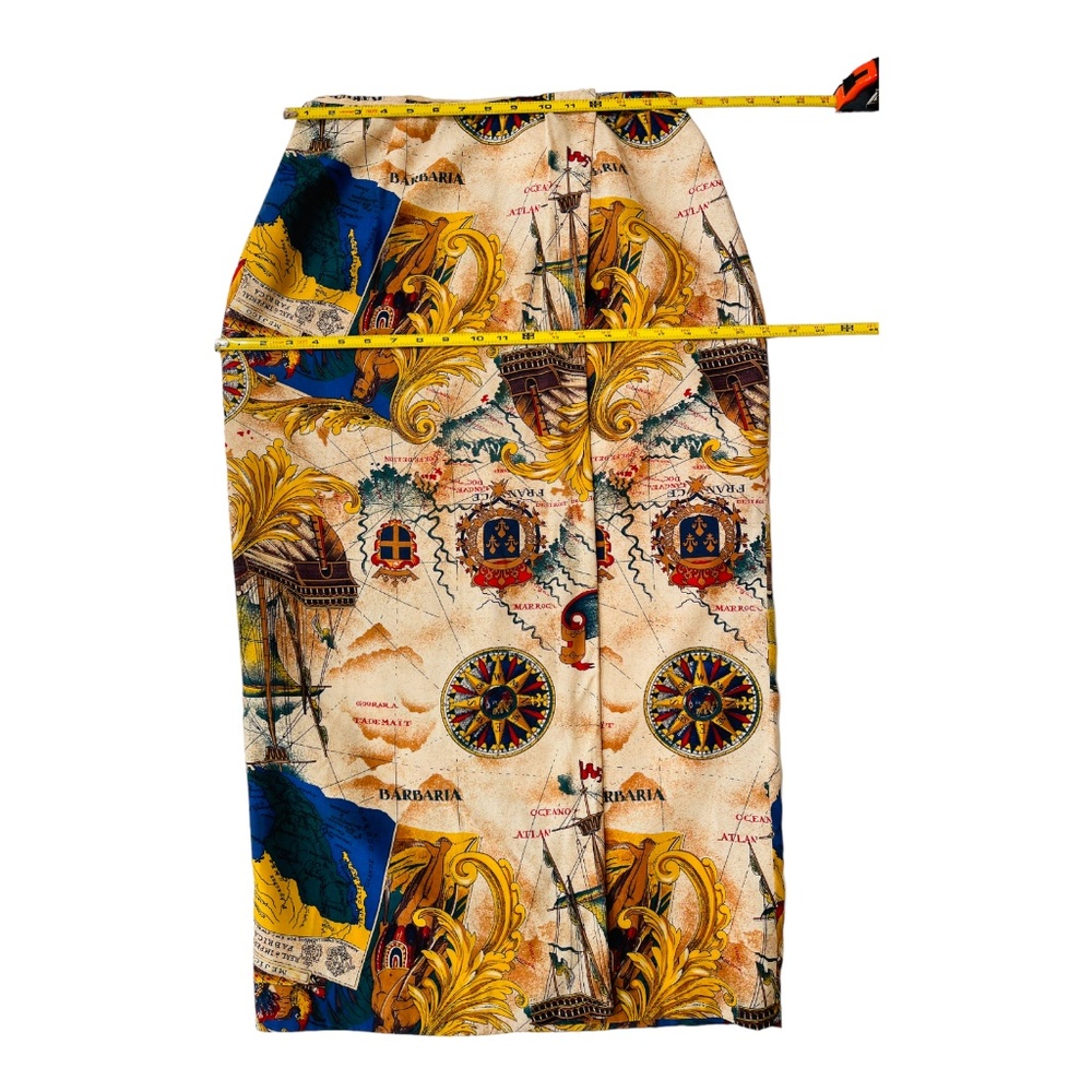 Vintage Women's Preston & York Vintage American Flag Map Nautical Wrap Straight - Picture 2 of 16